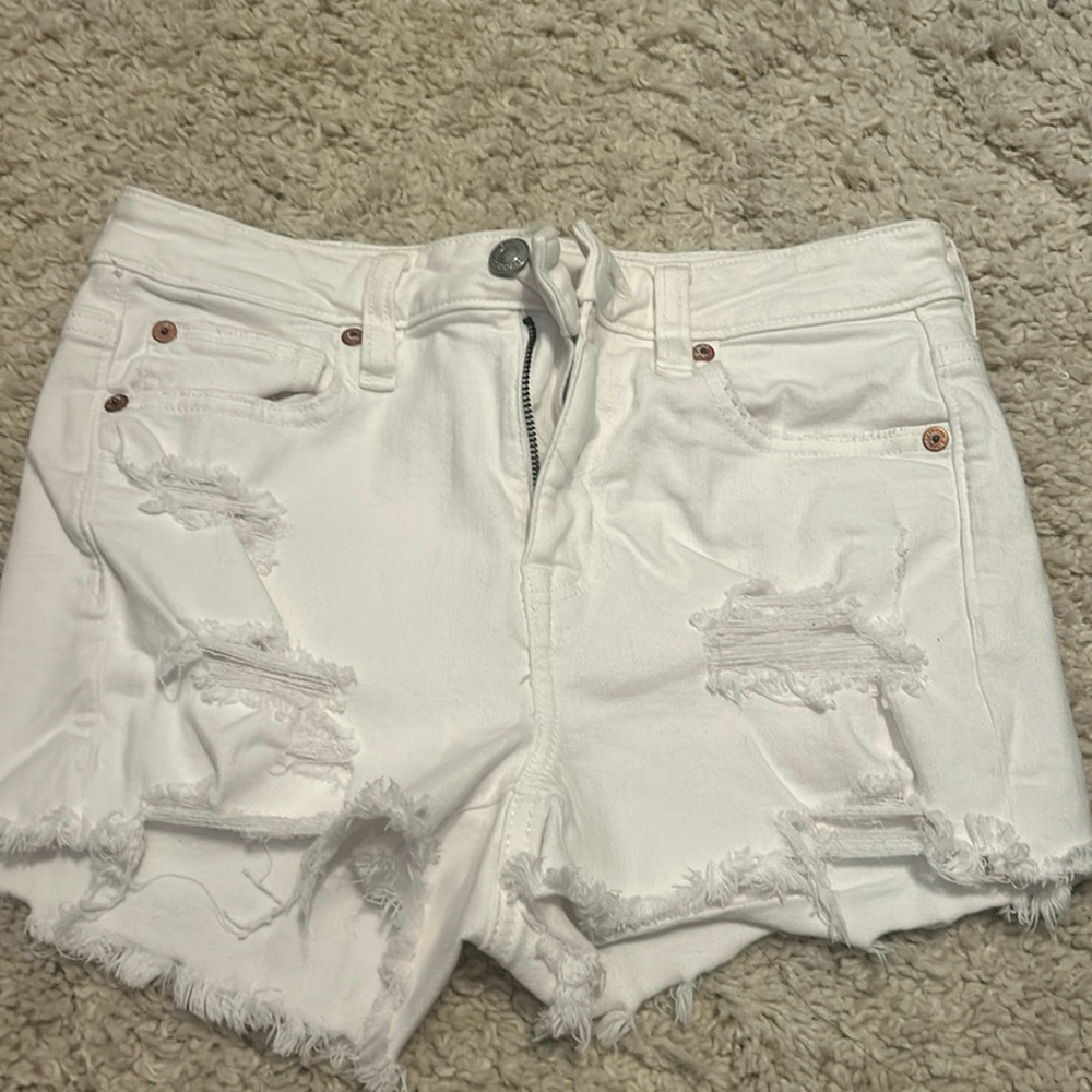 White American Eagle Jean Shorts